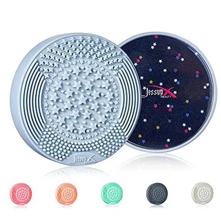 Jessup-Limpiador de brochas de maquillaje, esponja