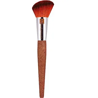 ANGLED BLUSHER BRUSH bionic synthetic hair recycled aluminium coffee & corn handle 1 u