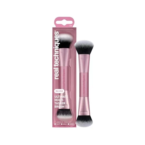 Real Techniques Ultimate Multi Tasker Brush, Dual-Ended Makeup Brush for Foundation