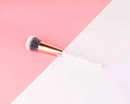 Brushworks - Brocha multitarea, color blanco y dorado de Brushworks