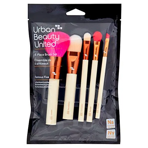 Urban Beauty United Famous five - set de 5 brochas (ojos & rostro) 80 g