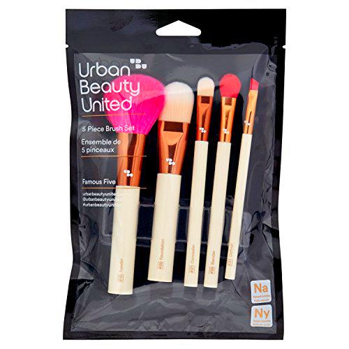Urban Beauty United Famous five - set de 5 brochas (ojos &amp; rostro) 80 g