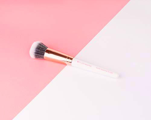 Brushworks - Brocha multitarea, color blanco y dorado