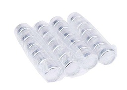 Fantasia Bote de plástico para cosméticos, 6 ml, plateado/transparente