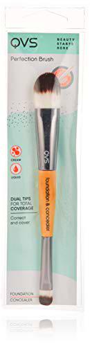 QVS Brocha Doble Corrector Y Maquillaje - 1 Brocha