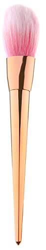 Pincel rosa dorado para colorete y colorete de alta gama.