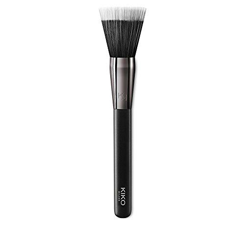 KIKO Milano Face 04 Stippling Foundation Brush | Brocha redonda para bases de maquillaje líquidas o en crema