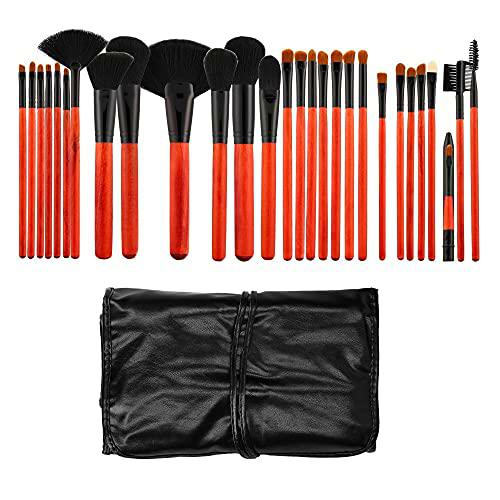 T4B MIMO Set de 28 Brochas Color Cereza y Negro