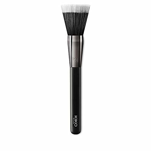KIKO Milano Face 04 Stippling Foundation Brush | Brocha Redonda ParaBases De Maquillaje Líquidas O En Crema
