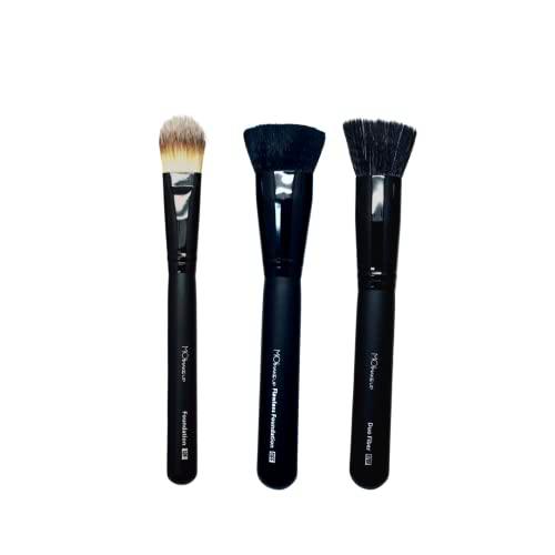 Brochas De Maquillaje Pack De 3 Brochas para base de maquillaje y corrector