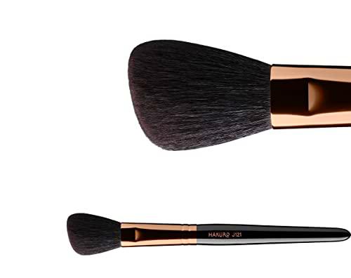 J121 Brocha biselada para colorete y bronceador. Hecho a mano.