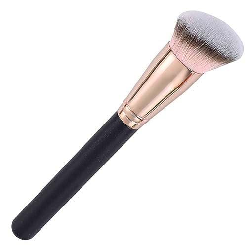 Experto en Maquillaje Facial con nuestro Pincel Base Fluida-Con Fibras Sintéticas Flexibles para un Resultado Impresionante-Aplicación de Correctores y Base Líquida