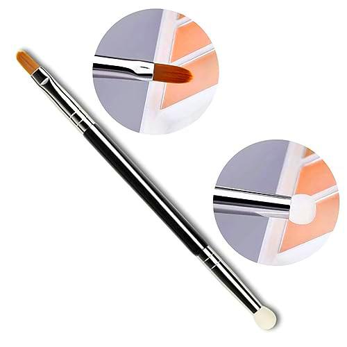 Cepillo Corrector Doble Extremo - Para Corrector - Optimiza tu Maquillaje Líquido, BB Crema