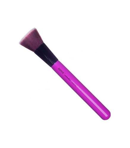 Neve Cosmetics cepillo plano de cerdas compactas para base líquida o en polvo | &quot;Púrpura Flat&quot;