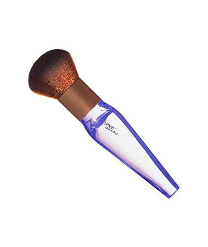 Neve Cosmetics Cepillo facial extra grande kabuki para productos en polvo y gofres | "Crystal Maxibuki"