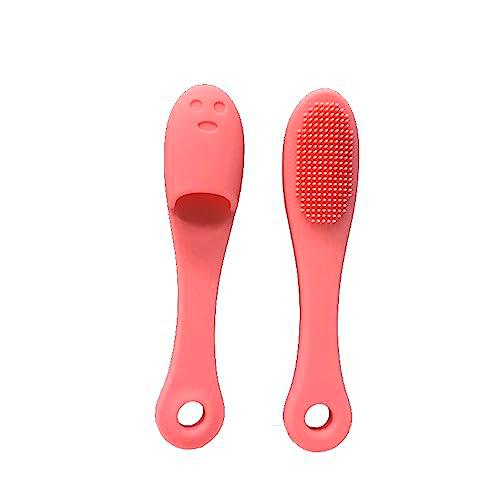 Poejetag Cepillo de limpieza manual de silicona de masaje