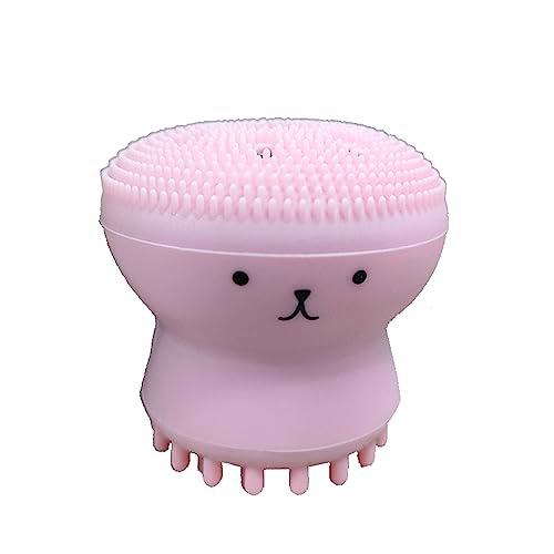 Poejetag Pulpo en forma de cepillo de limpieza de doble cabeza para la cara