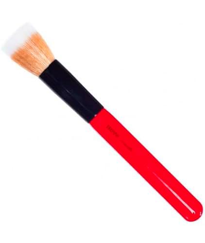 Neve Cosmetics cepillo facial duofibras para base líquida y productos en polvo | "Crimson Diffuser"
