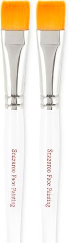 Snazaroo - Pincel profesional para pintura facial, ancho plano