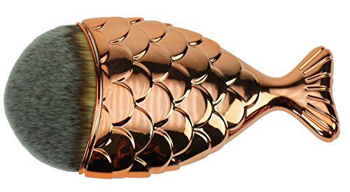 Fantasia - Brocha de maquillaje en forma de pez, color cobre