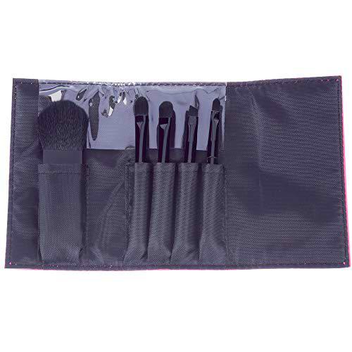 ParisAx - Kit de viaje con 5 pinceles, color negro